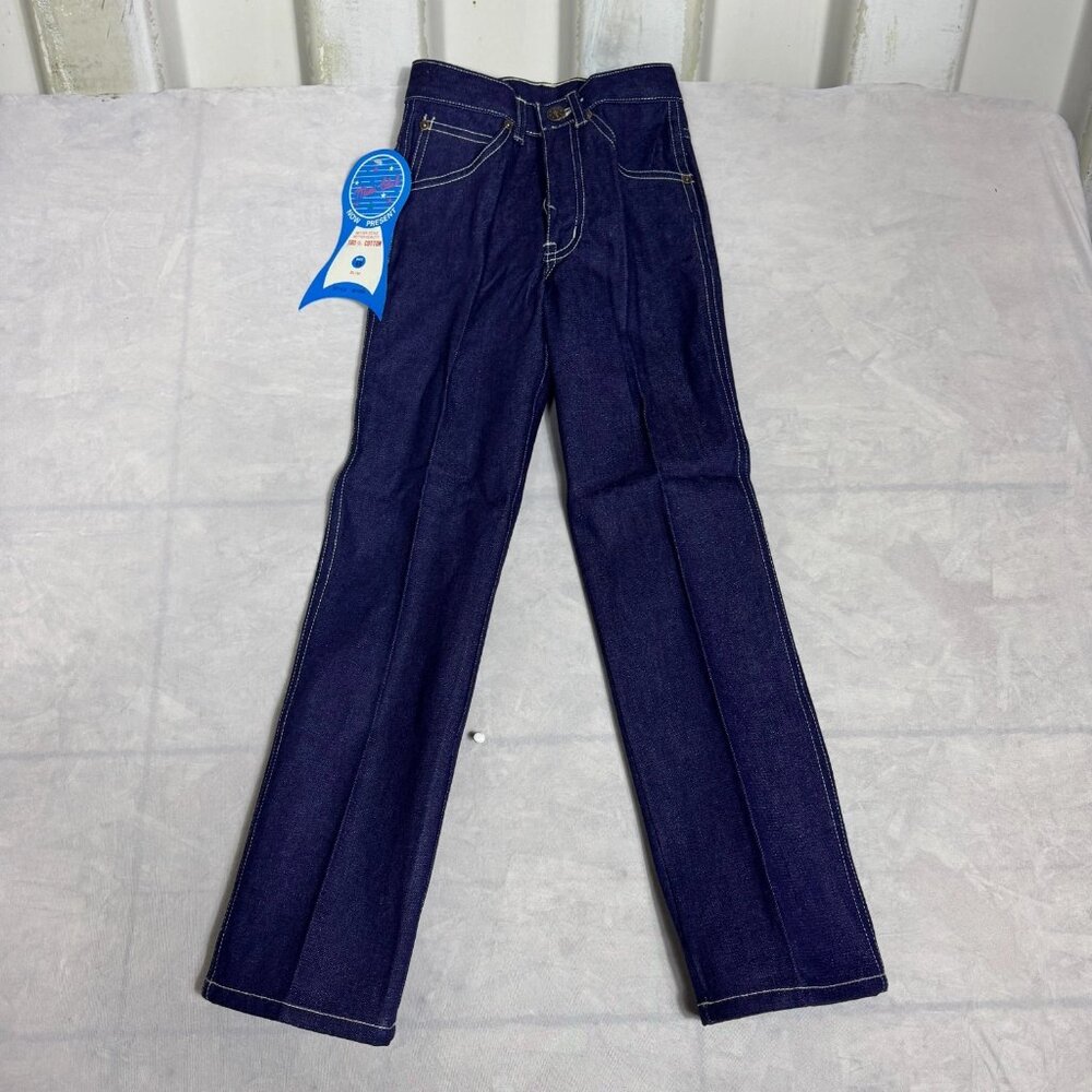 Vintage Mini Club Slim Fit Straight Leg Jeans Girls Blue Denim‎ Size 6X NWT